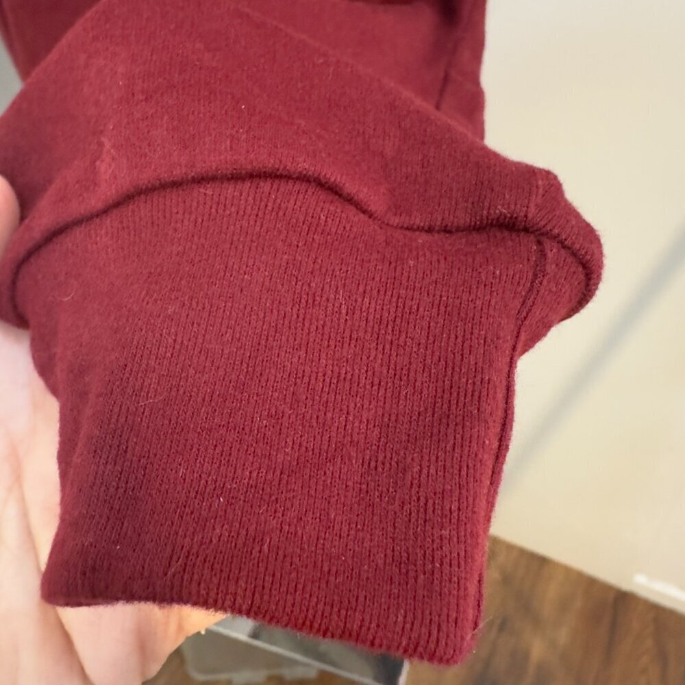 3/$30 Womens long sleeve tops casual (wine/grey) 2 colors - Picture 9 of 16